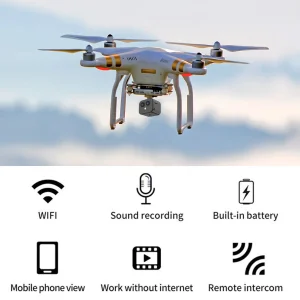 Surveillance Camera 4K HD Security Monitoring Camera Night Vision Home Camcorder USB Rechargeable Remote Viewing for Home Office