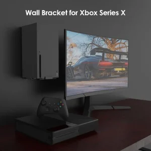 Wall Mount Holder for Xbox Series X – Vertical Storage Bracket Rack, Dustproof Portable Console Wall Stand